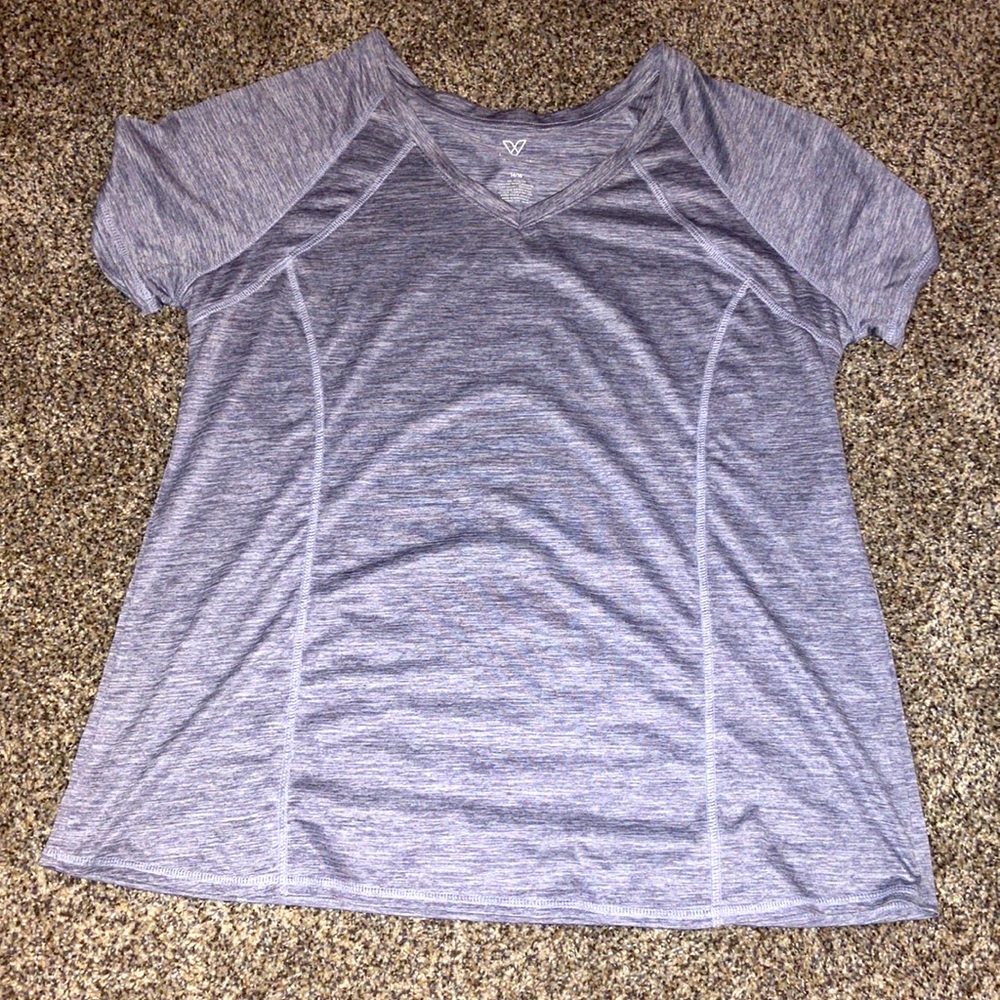 Heathered Light Purple Active Tee